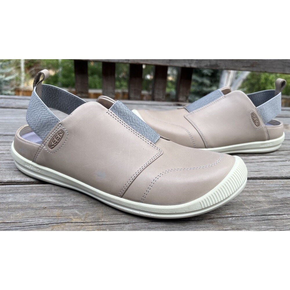 KEEN Lorelai II Women's 9.5 Leather Slingback Slip-On Shoes Vapor/Steel Grey
